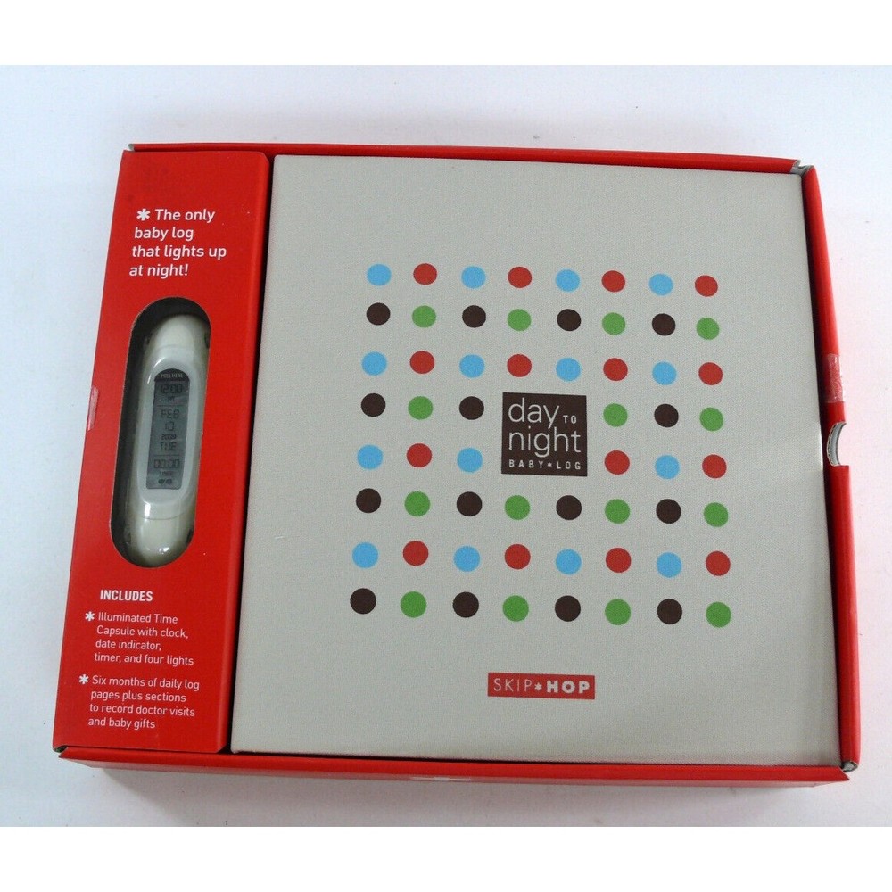 Skip Hop Day To Night Baby Log lights up time capsule Journal baby shower gift